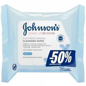 Johnson's Daily Essentials Μαντηλάκια Καθαρισμού 25Τεμάχια -50%