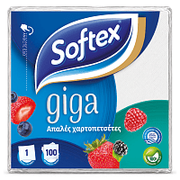 Softex Giga Χαρτοπετσέτες 100 Φύλλα 0,153kg
