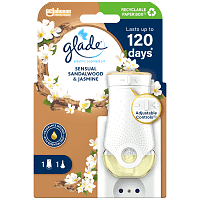 Glade Scented Oil Sandalwood & Jasmine Αποσμητικό Χώρου Ηλεκτρικό Σετ