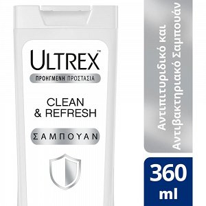 Ultrex Σαμπουάν Clean & Fresh 360ml