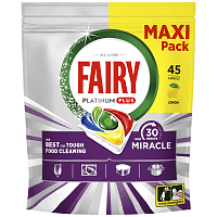 Fairy Platinum Plus Ταμπλέτες Πλυντηρίου Πιάτων Miracle 45τεμ