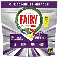 Fairy Platinum Ταμπλέτες Πλυντηρίου Πιάτων Miracle 20τεμ