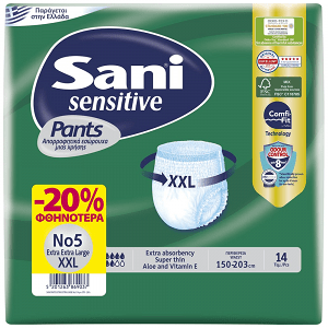 Sani Pants Εσώρουχα Ακράτειας Νο 5 XXLarge 14 Τεμάχια -20%