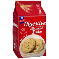 Αλλατίνη Digestive Μπισκότα Δίκοκκο Σιτάρι Κλασικά 158gr