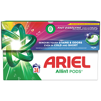 Ariel All in 1 Απορρυπαντικό Πλυντηρίου Ρούχων Κάψουλες Color 38 Μεζ.