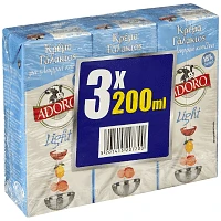 Adoro Κρέμα Γάλακτος Light 18% 200ml 3τεμ