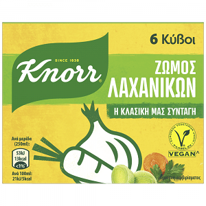 Knorr Ζωμός Λαχανικών 6 κύβοι 3lt
