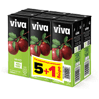 Viva Fresh Φυσικός Χύμος Μήλο 250ml 5+1 Δώρο