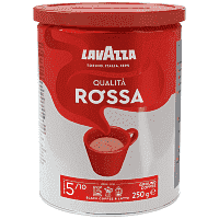 Lavazza Καφές Qual Rossa Αλεσμένος Μεταλλικό Κουτί 250gr