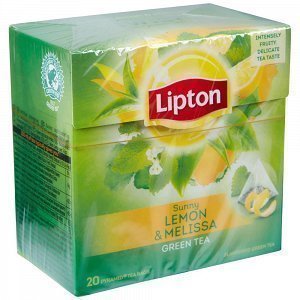 Lipton Πράσινο Τσάι Λεμόνι-Μελισσόχορτο 20 Πυραμίδες