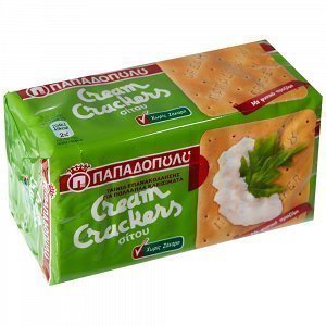 Παπαδοπούλου Cream Crackers Χωρίς Ζάχαρη 165gr