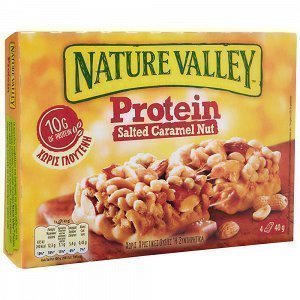 Nature Valley Bars Πρωτεΐνης Χωρίς Γλουτένη Με Καραμέλα 160gr