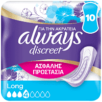 Always Discreet Σερβιέτες Long 10τεμ