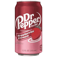 Dr Pepper Aναψυκτικό Φράουλα & Κρέμα 355ml
