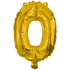 Μπαλόνια Foil Χρυσά 32εκ. Νο 0