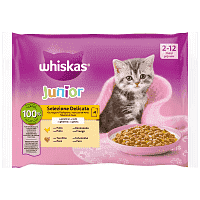 Whiskas Φακελάκια Γάτας Core Junior Πουλερικά 4x85gr