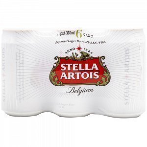 Stella Artois Μπύρα Κουτί 6x330ml