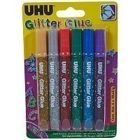 Κόλλα UHU GLitter 6x10ml Blister