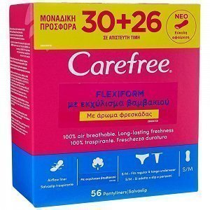 Carefree Flexiform Fresh Σερβιετάκια 30+26 Δώρο