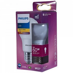 Philips Λάμπα Led Κλασσική Θερμού Φωτός 60W Ε27