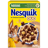 Nestle Δημητριακά Ολικής Άλεσης Nesquik Duo 325gr