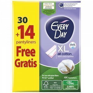 EveryDay Σερβιετάκια All Cotton Extra Long 30+14τεμάχια Δώρο