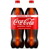Coca-Cola 1,5lt 2Τεμ. 0,30€