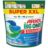 Ariel Big One Απορρυπαντικό Πλυντηρίου Ρούχων Κάψουλες Alpine 29μεζ