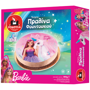 Ροδούλα Τούρτα Barbie Πραλίνα Φουντουκιού Κατεψυγμένη 800 gr