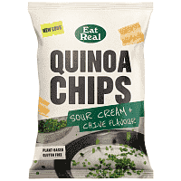 Eat Real Chips Quinoa Chips Sour Cream & Chive Flavour 110gr