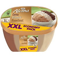 Aloma ΧΧL Παγωτό Σοκολάτα Μπισκότο Φουντούκι 1,455gr (3lt)