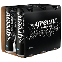 Green Soda Κουτί 330ml 6τεμ