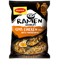 Μaggi Ramen Noodles Κοτόπουλο Σόγια Με Μανιτάρια 90gr