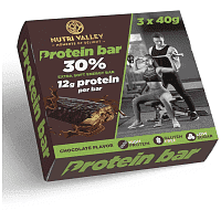 Nutri Valley Protein Bar Σοκολάτα 3x40gr