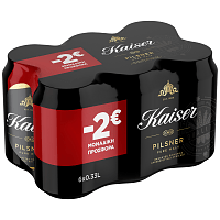 Kaiser Μπύρα Κουτί 6x330ml -2,00€