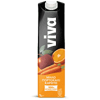Viva Fresh Φυσικός Χυμός Μήλο-Πορτοκάλι-Καρότο 1lt
