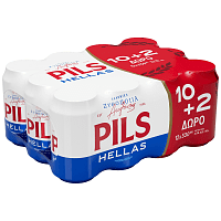 Pils Μπύρα Κουτί 330ml 10+2 Δώρο