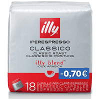 Illy Καφές Κάψουλες Iperespresso Cube Classico 18Τεμ. (-0,70€)