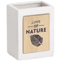 Home Comfort Ποτήρι Μπάνιου Nature Κεραμικό Άσπρο