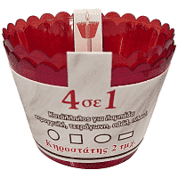 Κηροστάτες Πλαστικοί 4 σε 1 Σετ 2τεμ