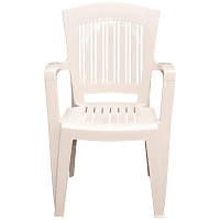 Πολυθρόνα Σέμελη Πλαστική Βαρέως Τύπου Λευκή