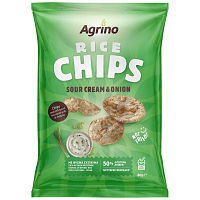 Agrino Rice Chips Sour Cream & Onion 60gr