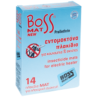 Boss Mat Εντομοαπωθητικά Πλακίδια 14τεμ