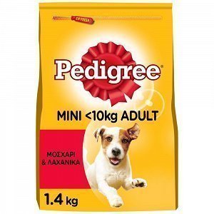 Pedigree Ξηρά Τροφή Σκύλου Mini Μοσχάρι & Λαχανικά 1,4kg