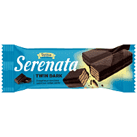 Serenata Twin Dark Γκοφρέτα Με Σοκολάτα Υγείας 30gr