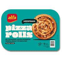Alfa Pizza Rolls Μεσογειακά Κατεψυγμένα 6τεμ 540gr