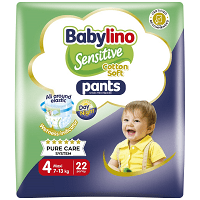 Babylino Sensitive Cotton Soft Pants Maxi No4 7-13kg 22τεμ