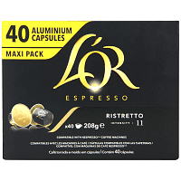 L'OR Κάψουλες Espresso Ristretto Συμβατές Με Μηχανές Nespresso* 40τεμ