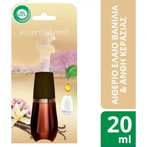 Airwick Essentials Mist Αποσμητικό Χώρου Vanilla & Cherry Blossom Αντ/κο 20ml