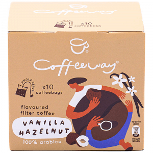 Coffeeway Καφές Φίλτρου Ατομικές Μερίδες Vanilla Hazel 10 Τεμάχια 7,5gr